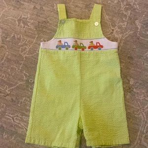 Velani size 2 EUC smocked seersucker Jon Jon.